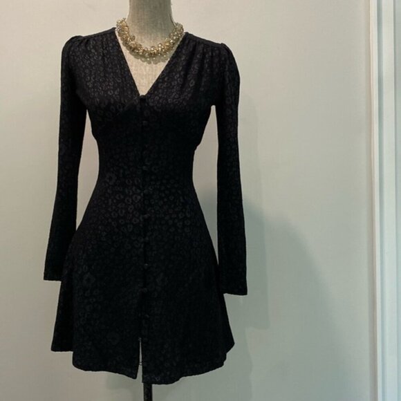 & Other stories Leo Jacquard Fitted Mini Dress size 0 - Picture 4 of 16